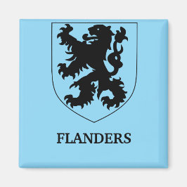 Flanders Lejon Grafisk Design Konst Magnet