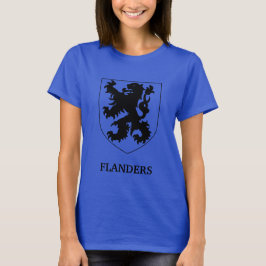Flanders Lejon Grafisk Design Konst T Shirt