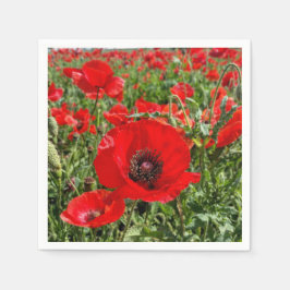 Flanders Poppy Napkins Pappersservett