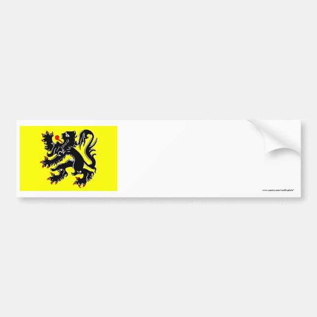 Flanders regionflagga bildekal (Framsidan)