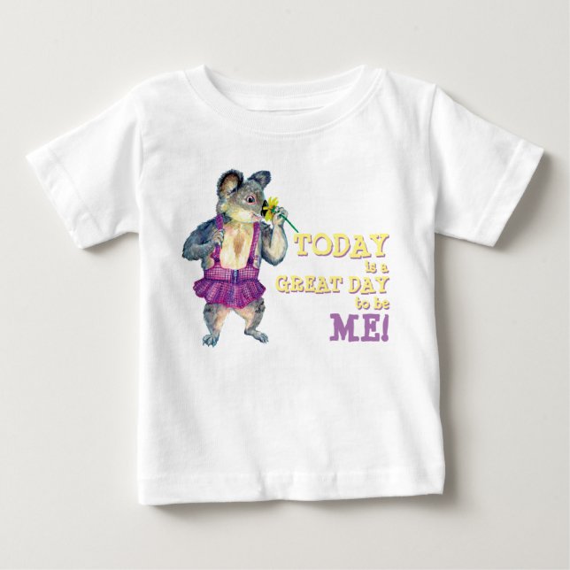 FlanellDjurKoala-underbar dag som är mig T Shirt (Framsida)