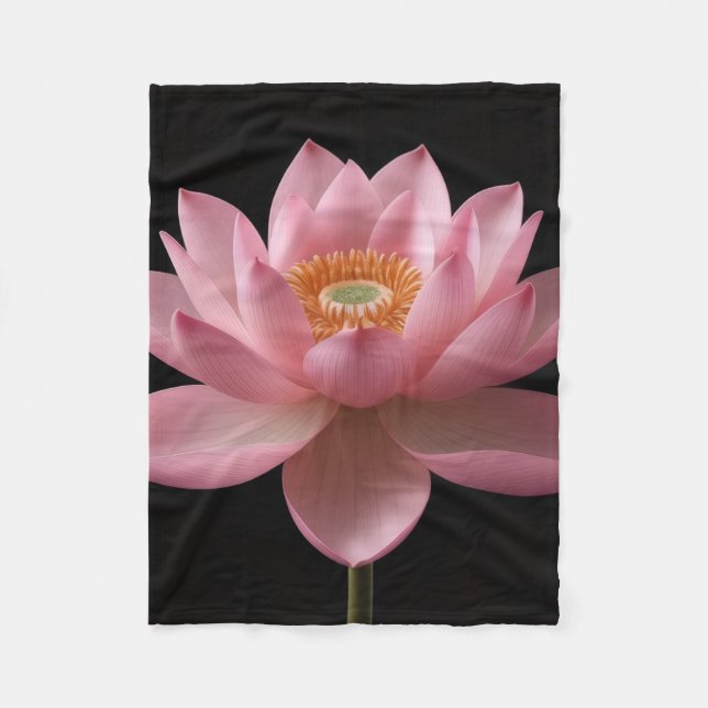Flanellfilt (Rosa Lotus) Fleecefilt (Framsidan)
