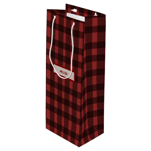 Flanellfirande före ringen   röd rutig möhippa (Framsidan Vinklad)