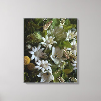 Flannel Flower Velvet Texture Fine Art Canvas