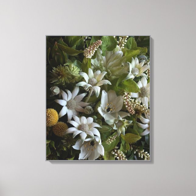 Flannel Flower Velvet Texture Fine Art Canvas (Framsida)