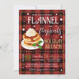 Flannels Flapjacks jul Party Inbjudningar