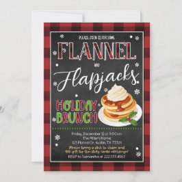Flannels Flapjacks jul Party Inbjudningar