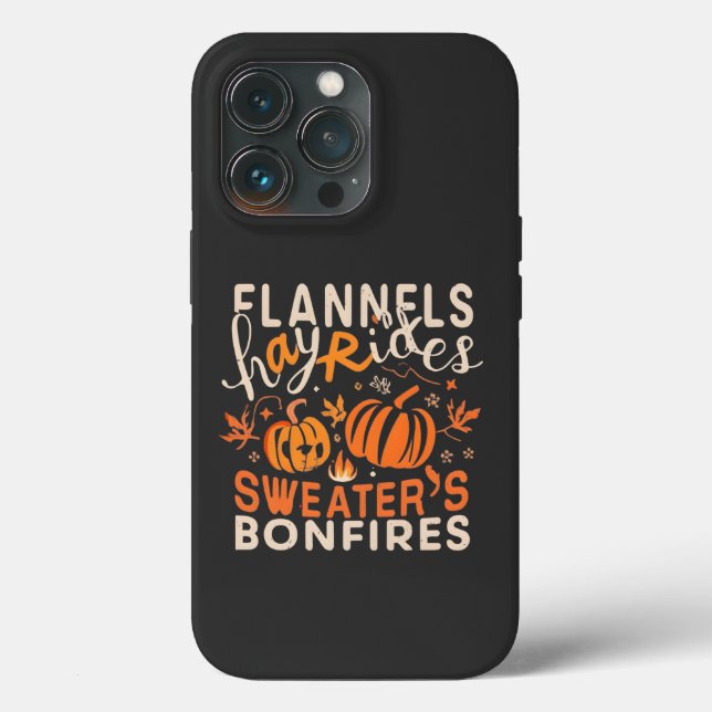 Flannels Hayrides Pumpkins Sweaters Bonfire (Baksida )