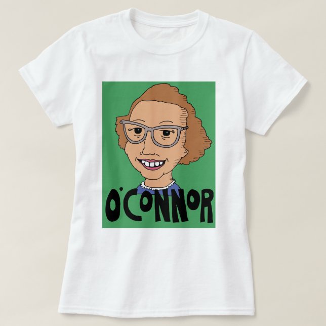 Flannery O'Connor t-skjorta Tee (Design framsida)