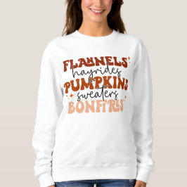 Flanor, höstdrag, pumpor, tröjor, bål Höst T Shirt