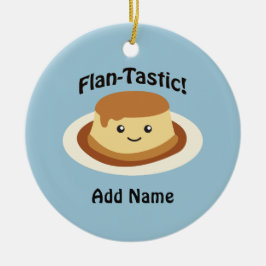 Flantastic! Gullig flan Julgransprydnad Keramik