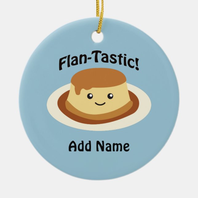 Flantastic! Gullig flan Julgransprydnad Keramik (Framsidan)