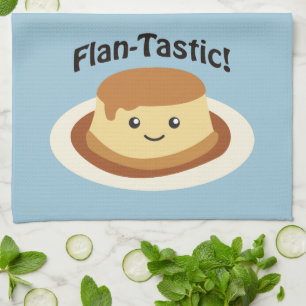 Flantastic! Gullig flan Kökshandduk