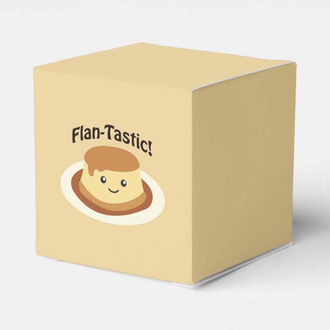 Flantastiskt! Cute flan Presentaskar (Baksidan Sidan)