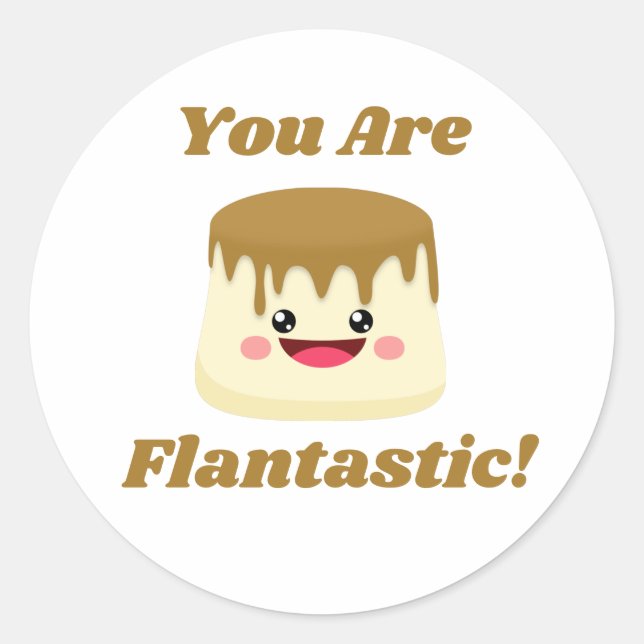 Flantastiskt! Runt Klistermärke (Framsida)