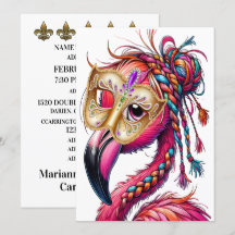 Flanty Flamingo Mardi Gras
