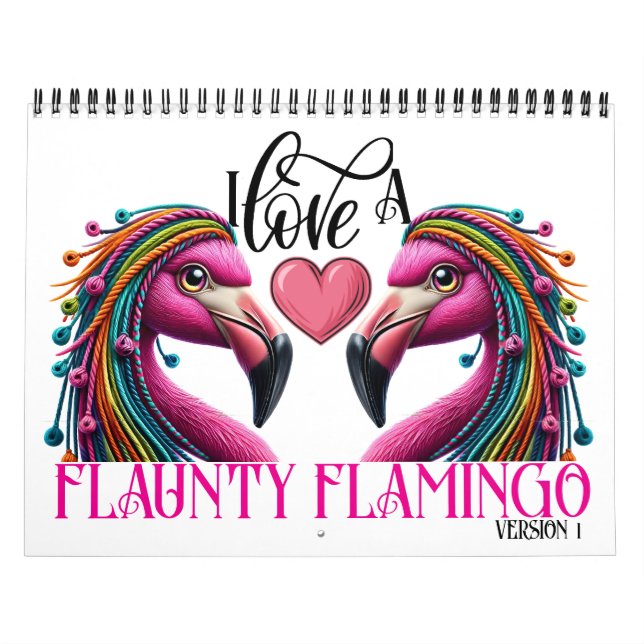 Flanty Flamingo Version 1 Kalender (Omslag)