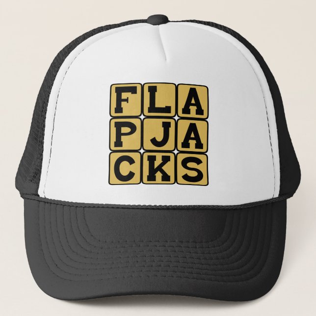 Flapjacks, pannkakor keps (Framsida)