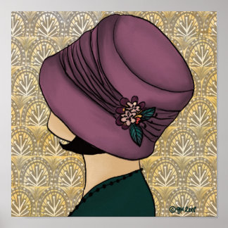 Flappa i en hatt poster