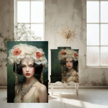 Flapper, Adorned Dam, Porträtt Art
