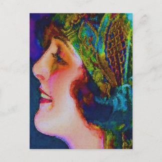 FLAPPER' ANSIKTE VYKORT