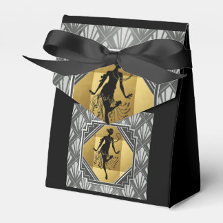 Flapper Art Deco Gatsby Small Tält Party Box Presentaskar