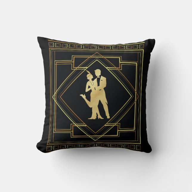 Flapper Dancing Couple Kudde (Framsida)