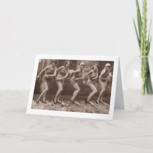 Flapper Era Dancing Girls Kort