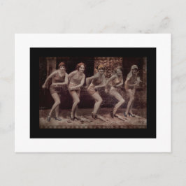 Flapper Era Dancing Girls Vykort