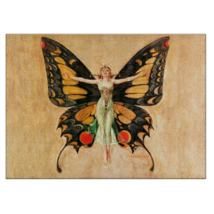 Flapper Fjäril Leyendecker Kvinna Illustration