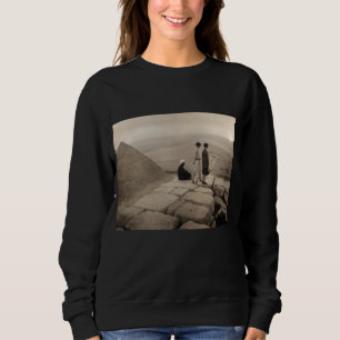 Flapper-flickor soluppgång Khufu-pyramiden, Egypte T Shirt