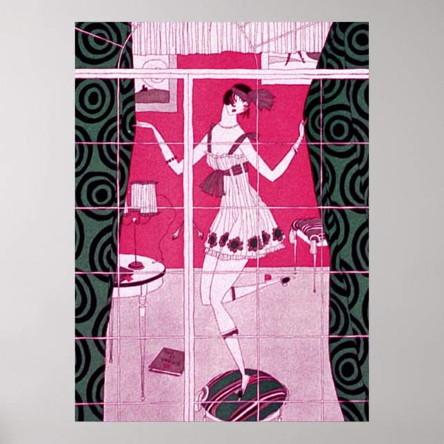 Flapper Girl Dancing Poster (Framsidan)
