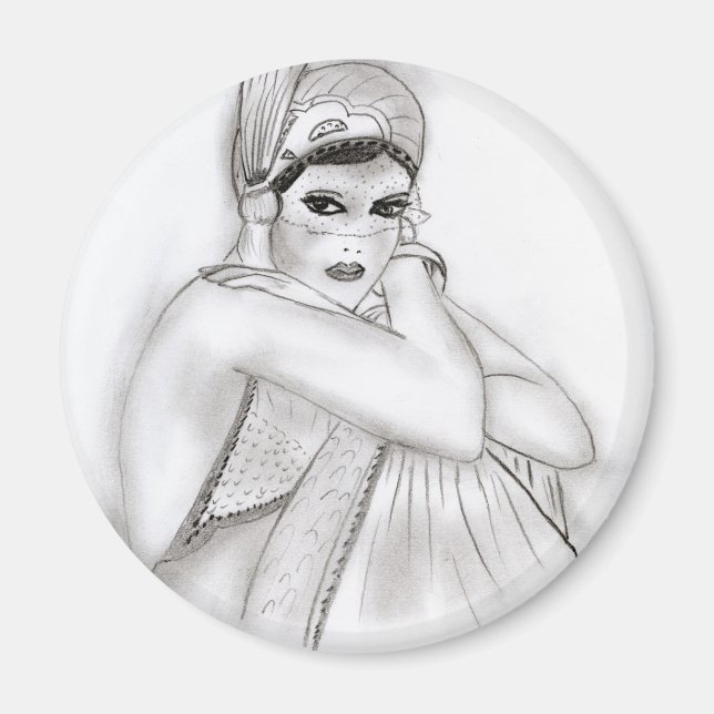 Flapper Girl Magnet (Framsidan)