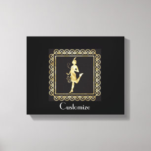 Flapper Girl Thunder_Cove från 1920 Canvastryck