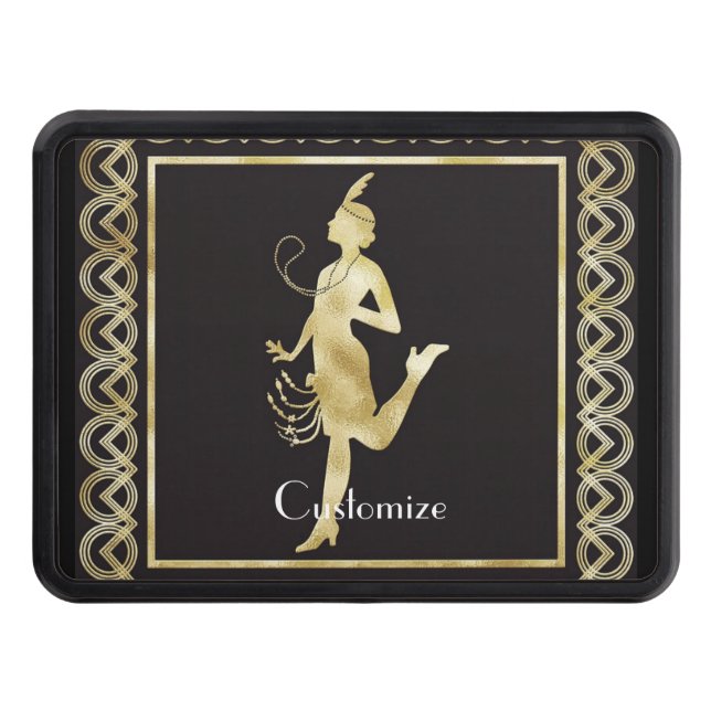 Flapper Girl Thunder_Cove från 1920 Dragkroksskydd (Framsidan)