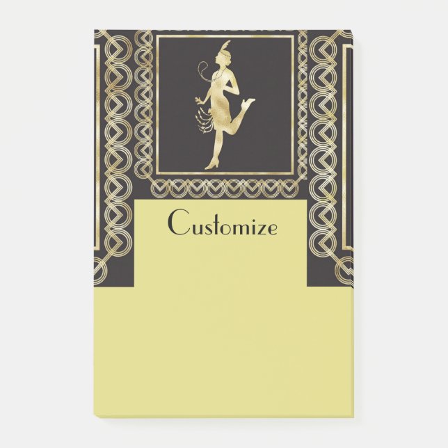 Flapper Girl Thunder_Cove från 1920 Post-it Block (Framsida)