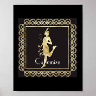 Flapper Girl Thunder_Cove från 1920 Poster