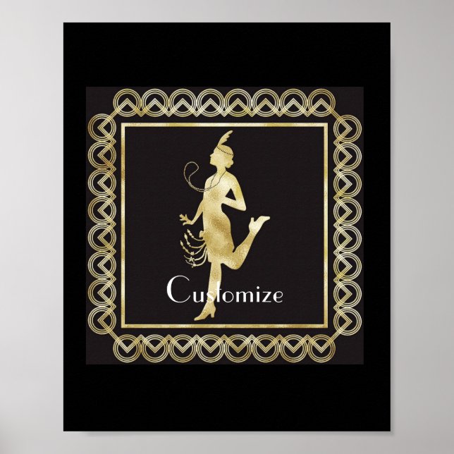 Flapper Girl Thunder_Cove från 1920 Poster (Framsidan)