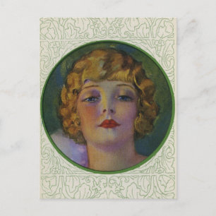 Flapper Girl-vykort Vykort