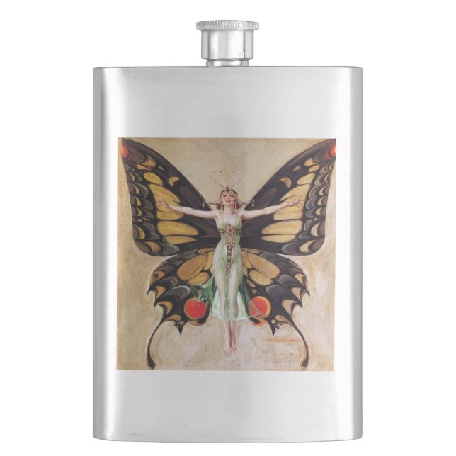 Flapper Girl's Metamorphosis to Butterfly 1922 Fickplunta (Framsidan)