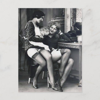 Flapper Girls Sexy Beautiful Legs 1920's  Vykort