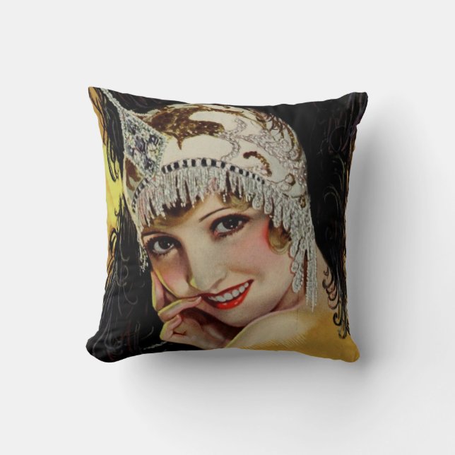 Flapper Glamor Dekorativ kudde från 1920 (Framsida)