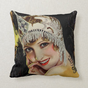 Flapper Glamor Dekorativ kudde från 1920