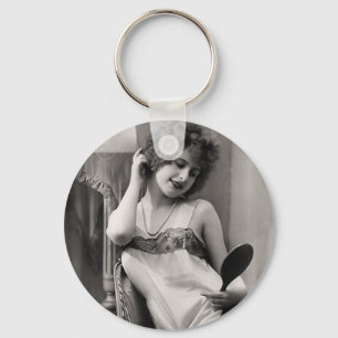 Flapper in Lingerie Nyckelring