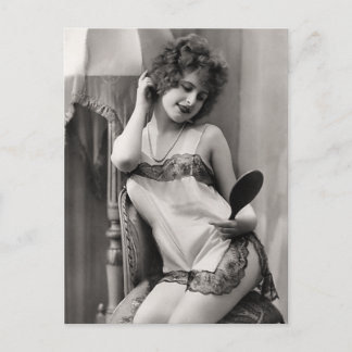 Flapper in Lingerie Vykort