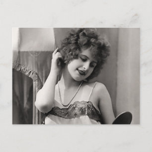 Flapper in Lingerie Vykort