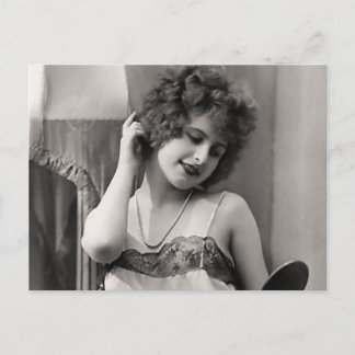 Flapper in Lingerie Vykort