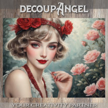 Flapper Jazz Queen - Decoupage -