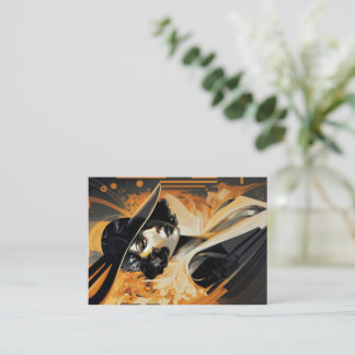 Flapper-kvinna, art deco, vol 3 - Spelkort Anteckningskort