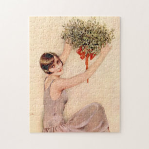 Flapper med Mistletoe Pussel
